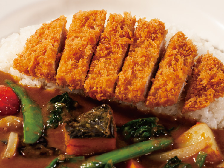 8種の野菜ロースかつカレー