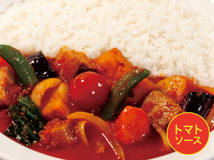 【トマトソース】8種の野菜豚角煮カレー