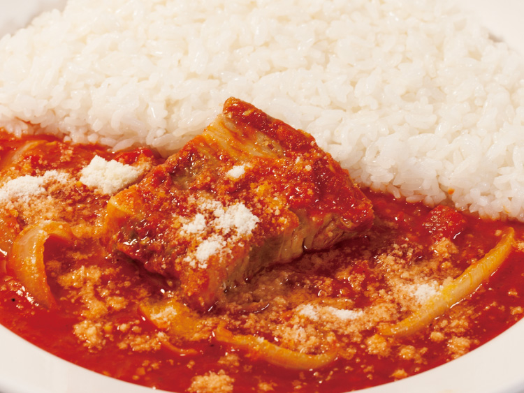 パルメザンチーズ煮込みビーフトマトカレー