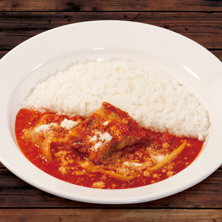 パルメザンチーズ煮込みビーフトマトカレー