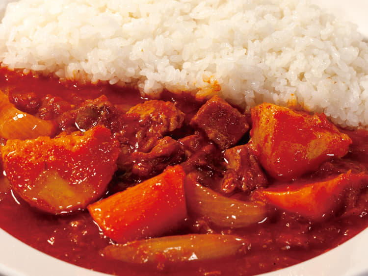 角煮にんじゃがトマトカレー