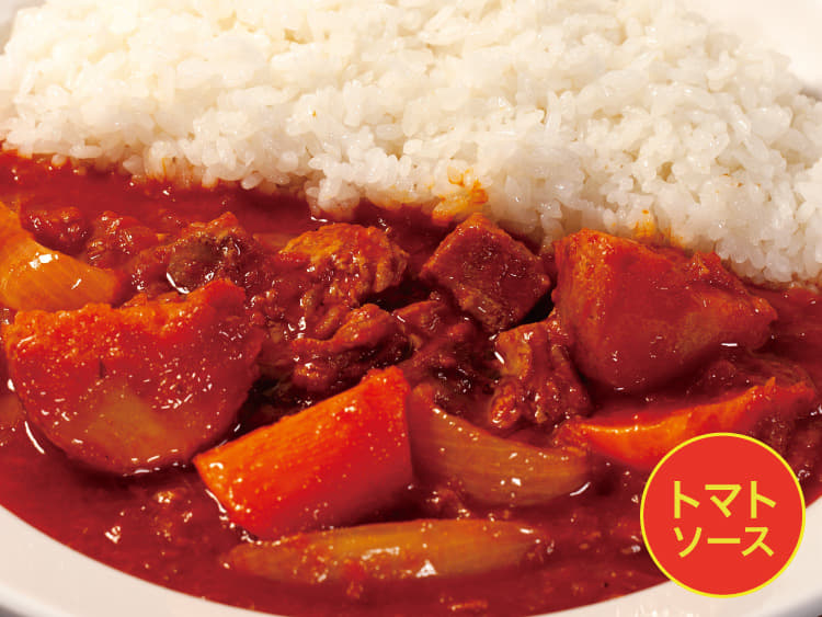 【トマトソース】豚角煮カレー
