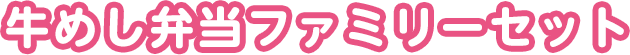牛めし弁当ファミリーセット
