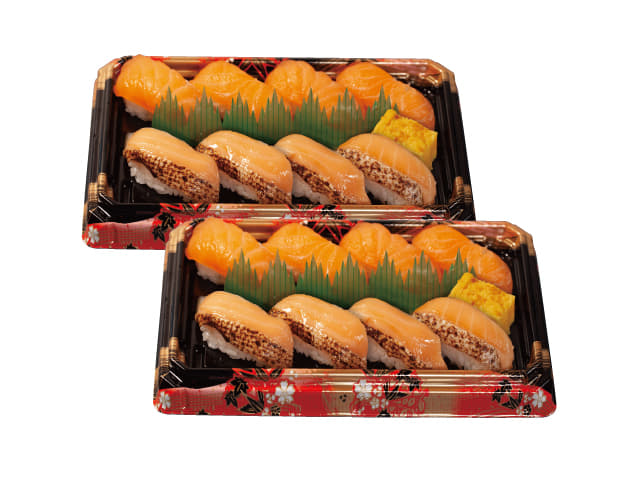 サーモン三昧セット弁当２人前　１６貫