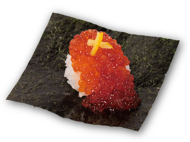 濃厚！紅鮭いくらの包み寿司