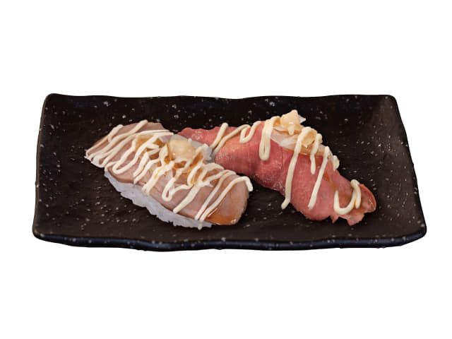 ローストポークとローストビーフの食べ比べ(特製ソース)