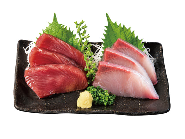 かつおと活〆ブリの２点盛り