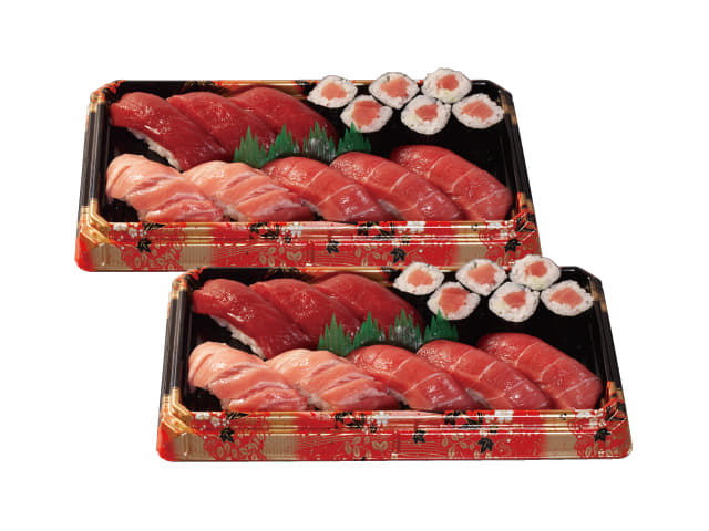 特上本鮪づくし弁当２人前　１６貫+巻物２本
