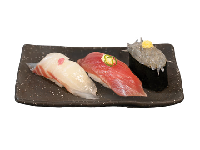 春旬と初がつおの３貫盛り