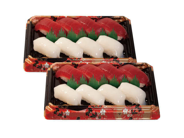 紅白セット弁当２人前　１６貫