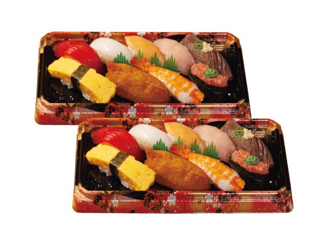 握り弁当(定番)２人前　１８貫