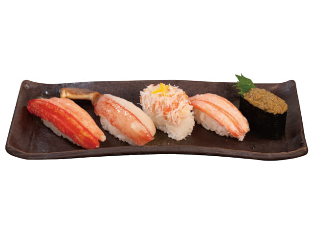 カニ尽くし５貫盛り