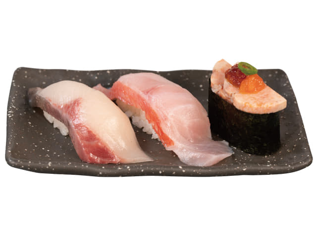 冬の味覚３貫盛り(金目鯛)