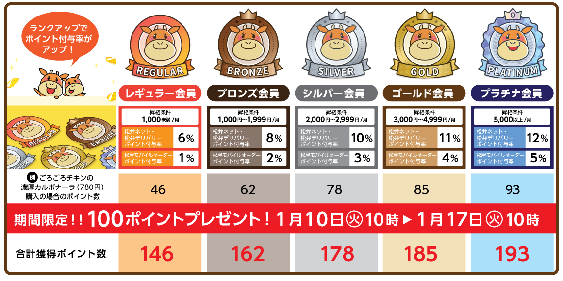 期間限定！！100ポイントプレゼント！1月10日 10時～1月17日 10時