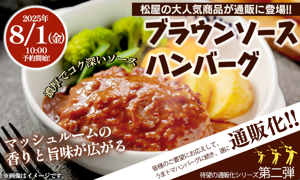 お家ごはん革命第二弾！家庭向け冷凍食品で『ブラウンソースハンバーグ』が新登場！